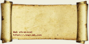 Jovana Bzeničanin vizit kartica